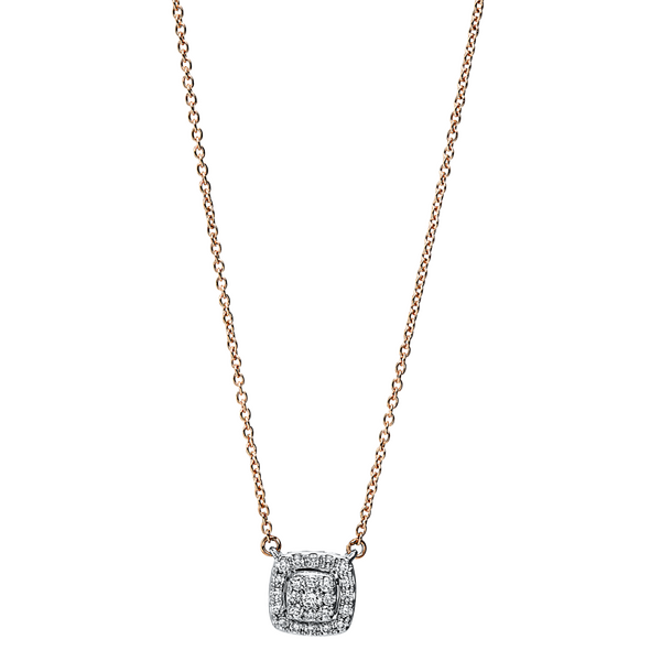 Brogle Classic bicolour diamond necklace