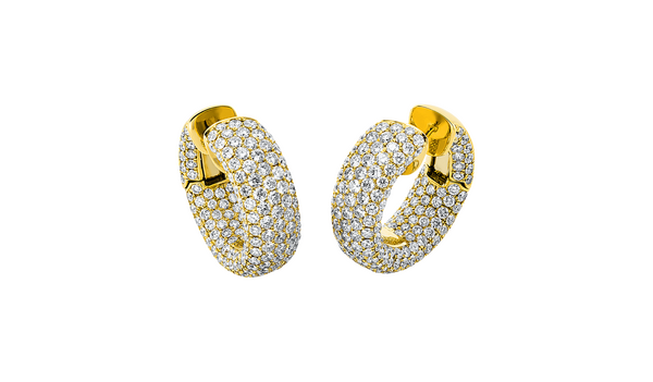 Brogle Selection diamond hoop earrings Brogle Selection diamond hoop earrings