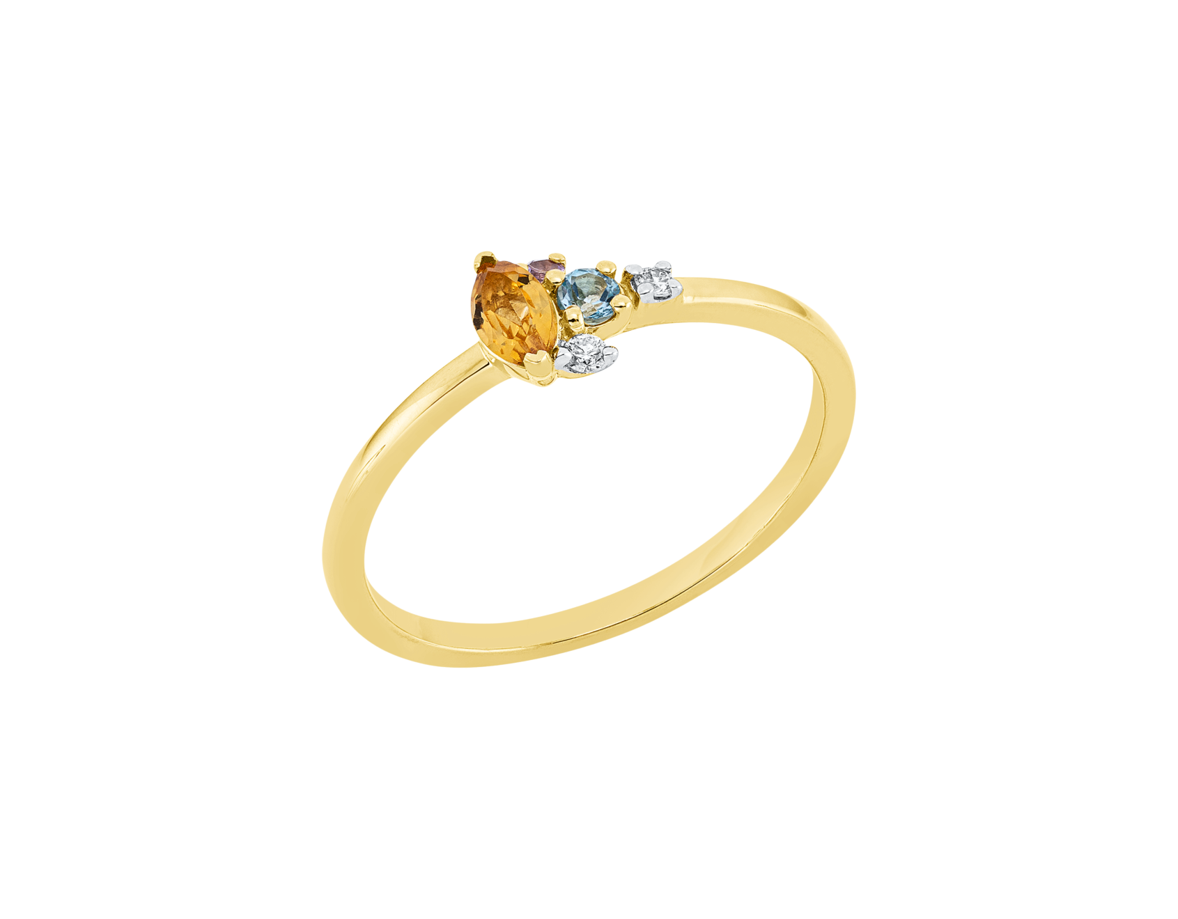 Brogle Classic colored stone ring