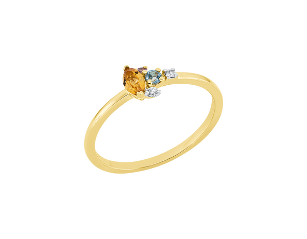 Brogle Classic colored stone ring