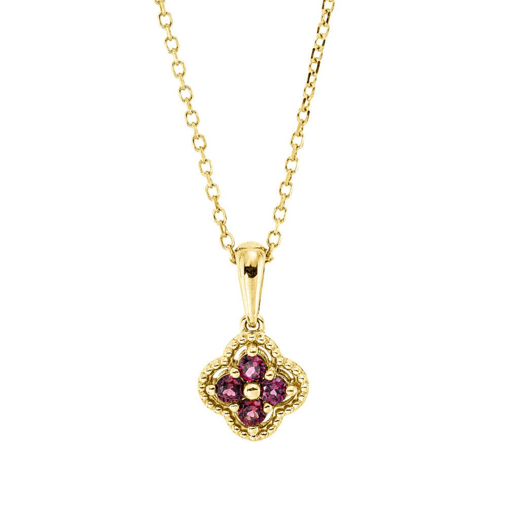 Brogle Classic necklace with rhodolite pendant
