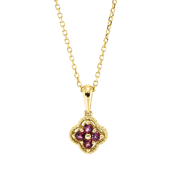 Brogle Classic necklace with rhodolite pendant