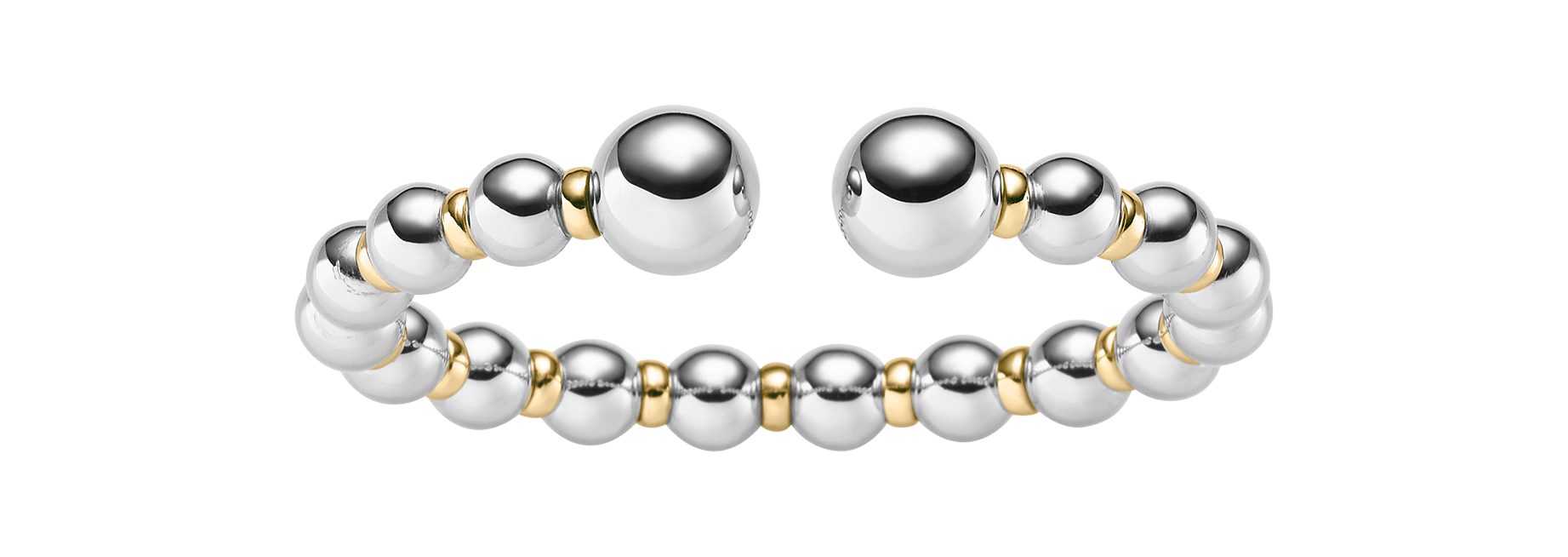 Brogle Classic Bicolor Goldarmspange 7,5mm Brogle Classic Bicolor Goldarmspange 7,5mm