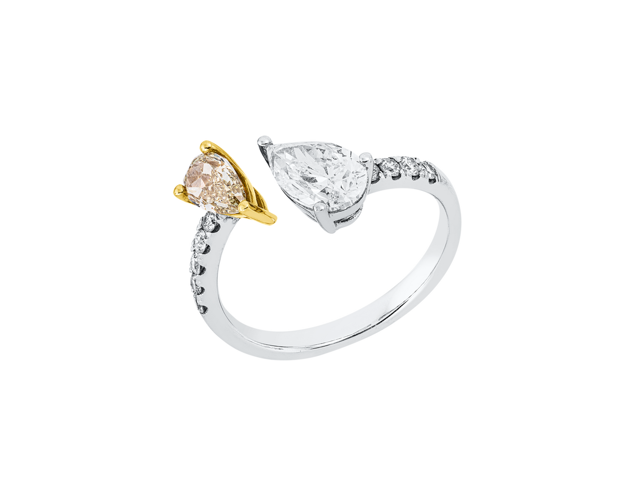 Brogle Selection Bicolor diamond ring