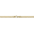 Brogle Selection Essentials curb chain bracelet 4-sided diamond-coated 7mm