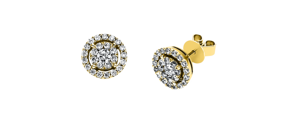 Brogle Classic diamond stud earrings
