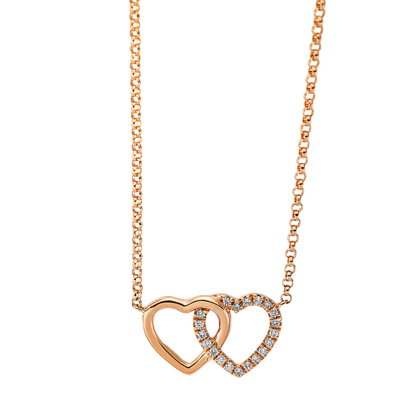 Brogle Classic necklace with diamond heart Brogle Classic necklace with diamond heart