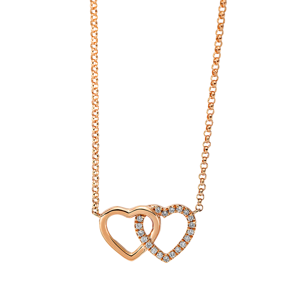 Brogle Classic necklace with diamond heart Brogle Classic necklace with diamond heart
