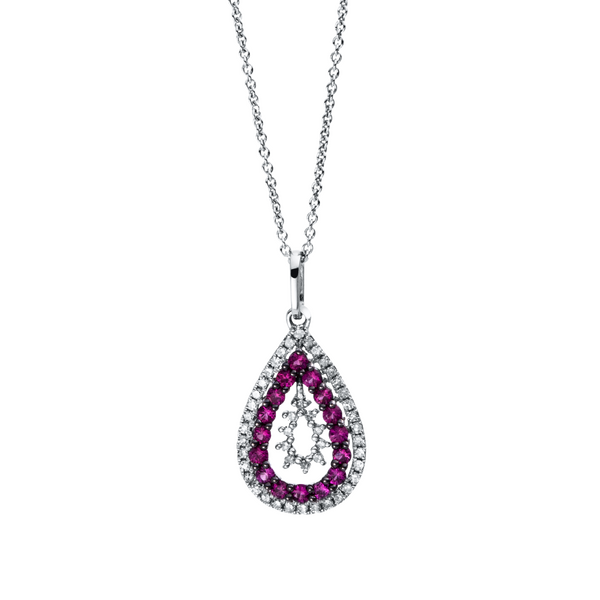 Brogle Classic Kette mit Rubinanhänger