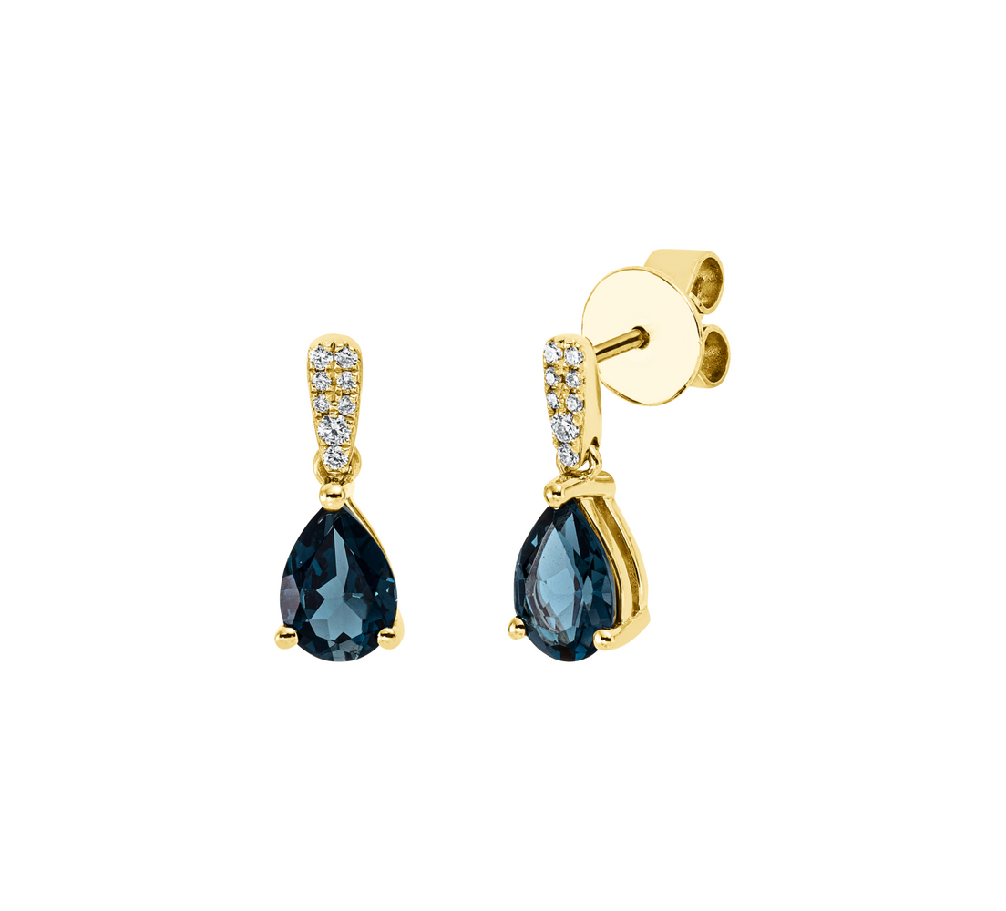 Brogle Classic colored stone earrings