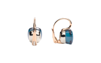 POA1070 O6000 000TL 030 Pomellato earrings nudo classic rose gold 18kt white gold 18kt blue london topaz abbdd3f7738cb88bf