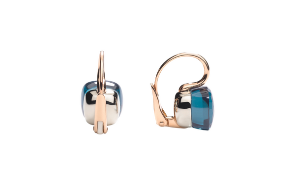 POA1070 O6000 000TL 030 Pomellato earrings nudo classic rose gold 18kt white gold 18kt blue london topaz abbdd3f7738cb88bf
