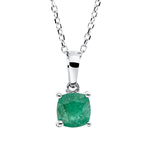 Brogle Classic gold chain with emerald pendant