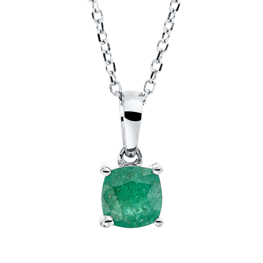 Brogle Classic necklace with emerald pendant Brogle Classic necklace with emerald pendant