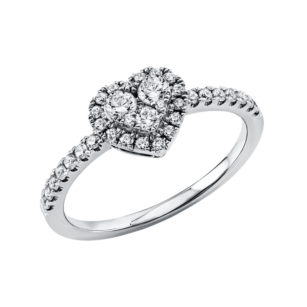 Brogle Classic diamond heart ring Brogle Classic diamond heart ring
