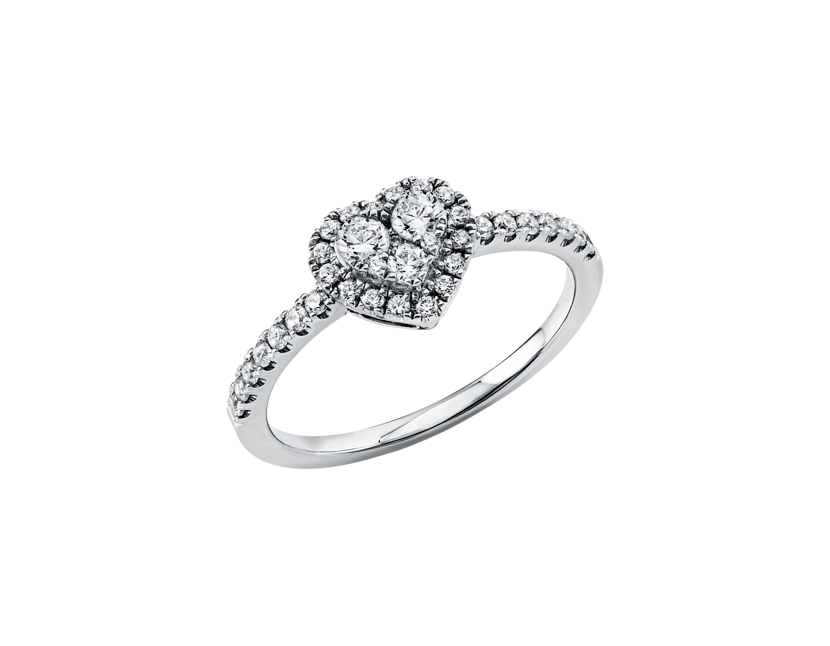 Brogle Classic diamond heart ring Brogle Classic diamond heart ring