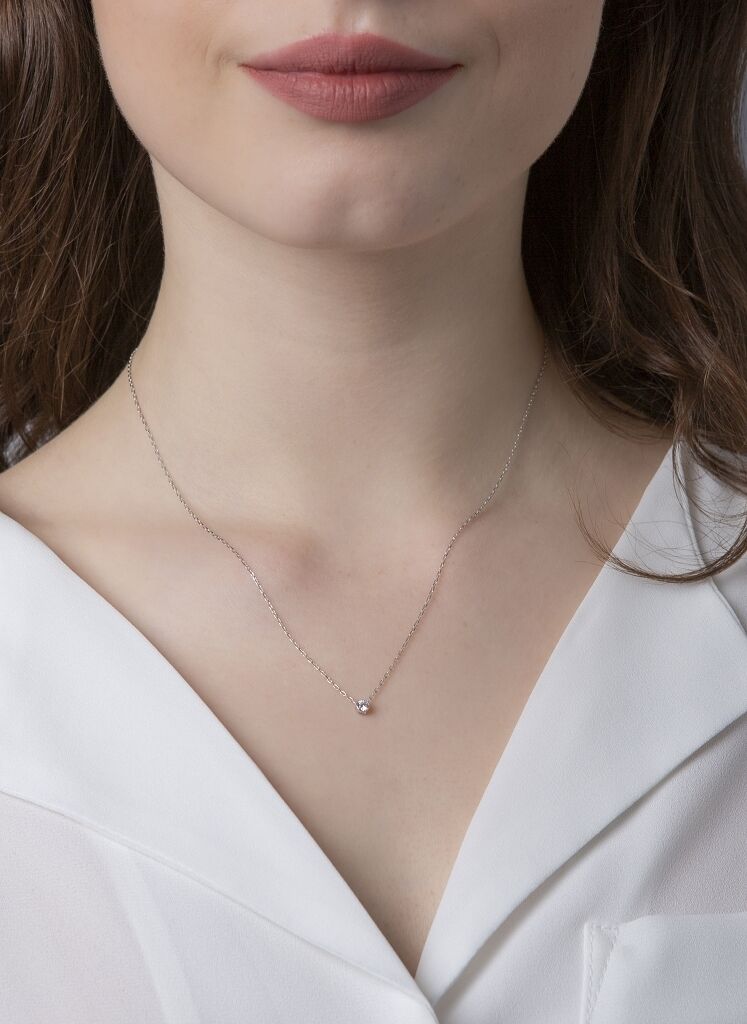 Brogle Selection necklace with pendant Sophie up to 0.25 carat Brogle Selection necklace with pendant Sophie up to 0.25 carat