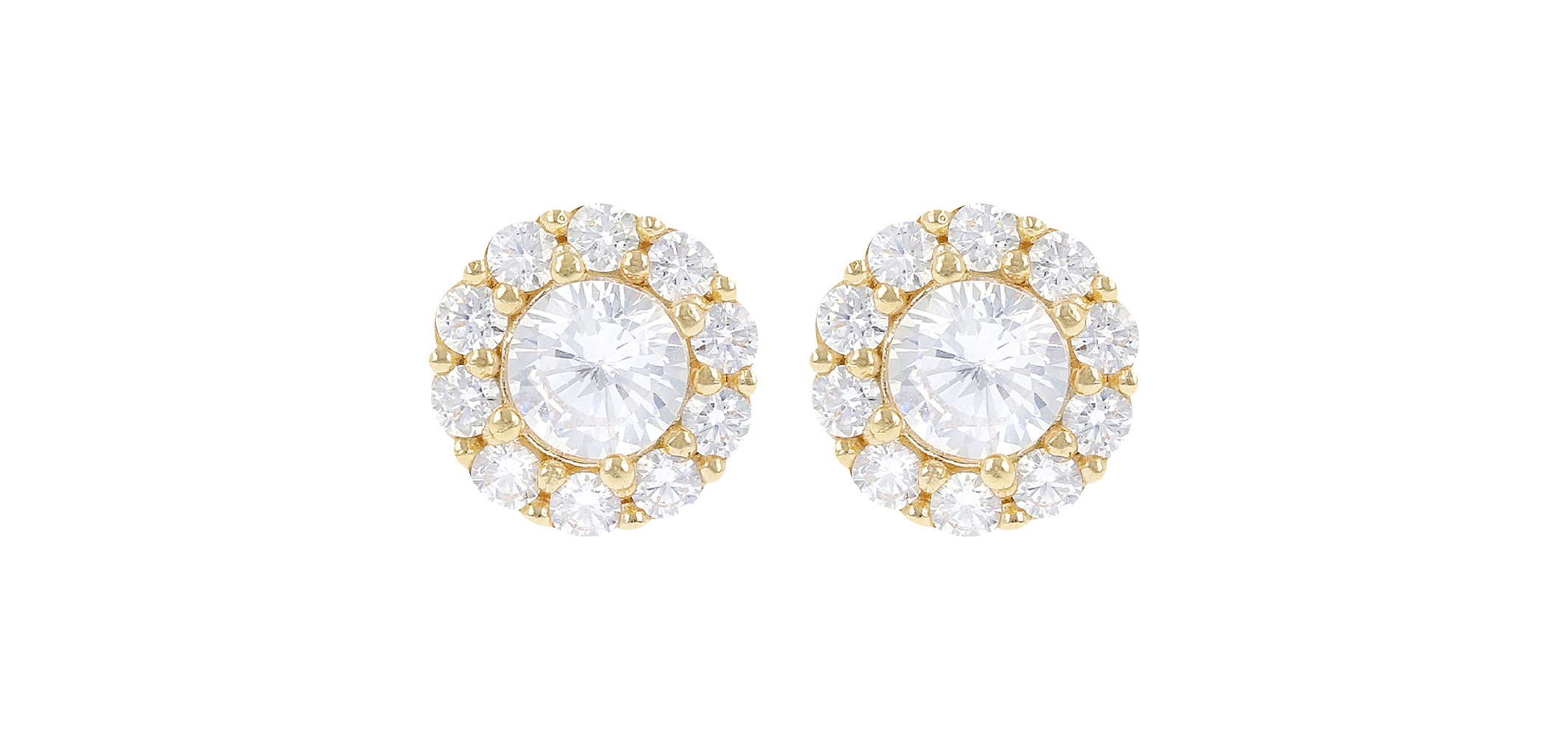 Bronzallure Golden stud earrings Bronzallure Golden stud earrings