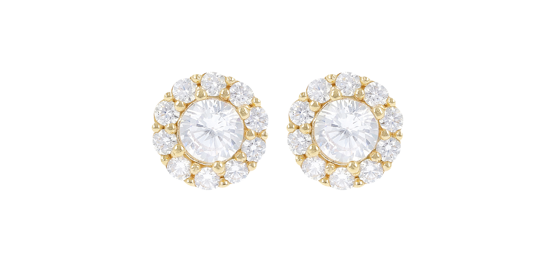 Bronzallure Golden stud earrings Bronzallure Golden stud earrings