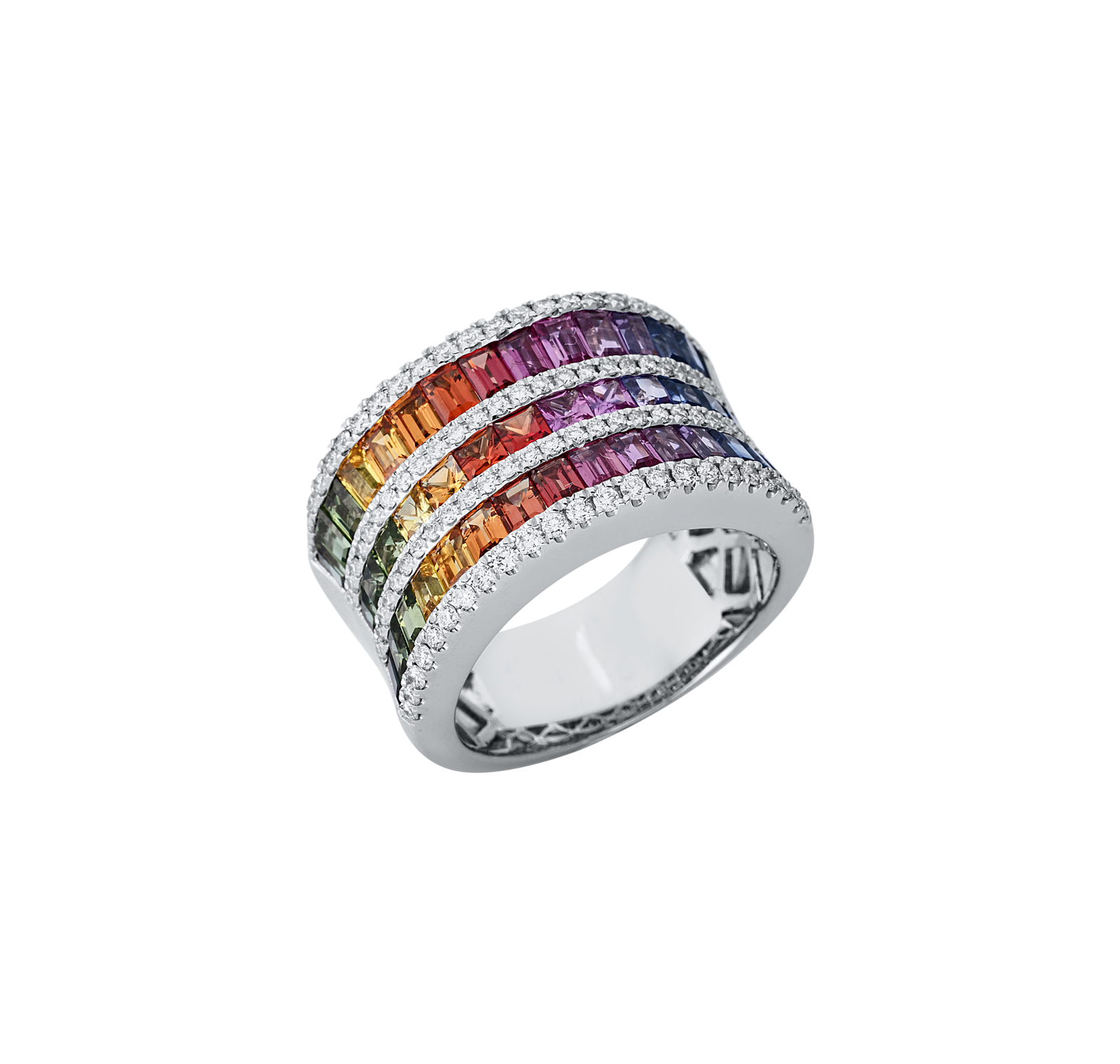 Brogle Selection sapphire ring Rainbow Brogle Selection sapphire ring Rainbow