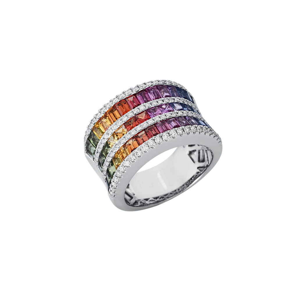 Brogle Selection sapphire ring Rainbow Brogle Selection sapphire ring Rainbow