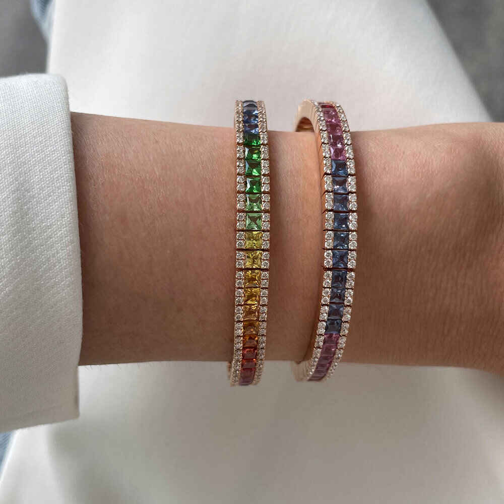 Brogle Selection sapphire bracelet Rainbow