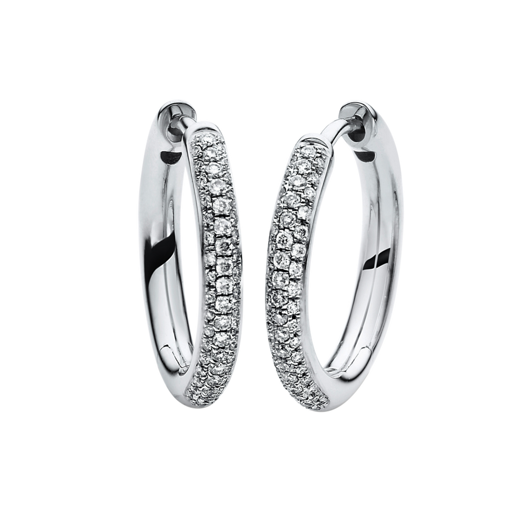 Brogle Selection Eternity diamond hoop earrings