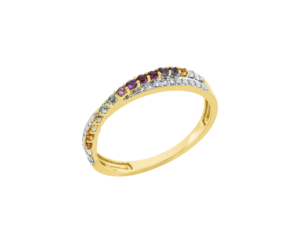 Brogle Classic Sapphire Ring Rainbow