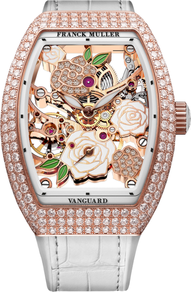 Franck Muller Vanguard Rose Skeleton 42.3 x 32mm