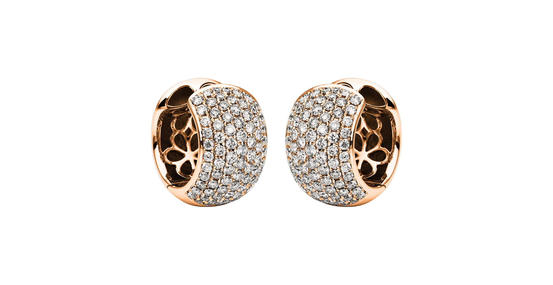 Brogle Selection diamond hoop earrings