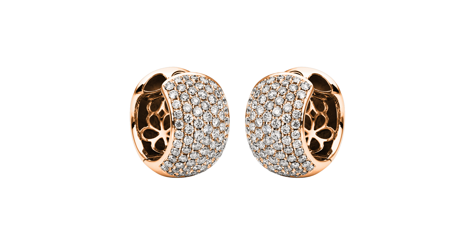 Brogle Selection diamond hoop earrings