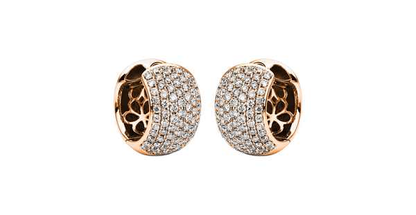 Brogle Selection diamond hoop earrings Brogle Selection diamond hoop earrings