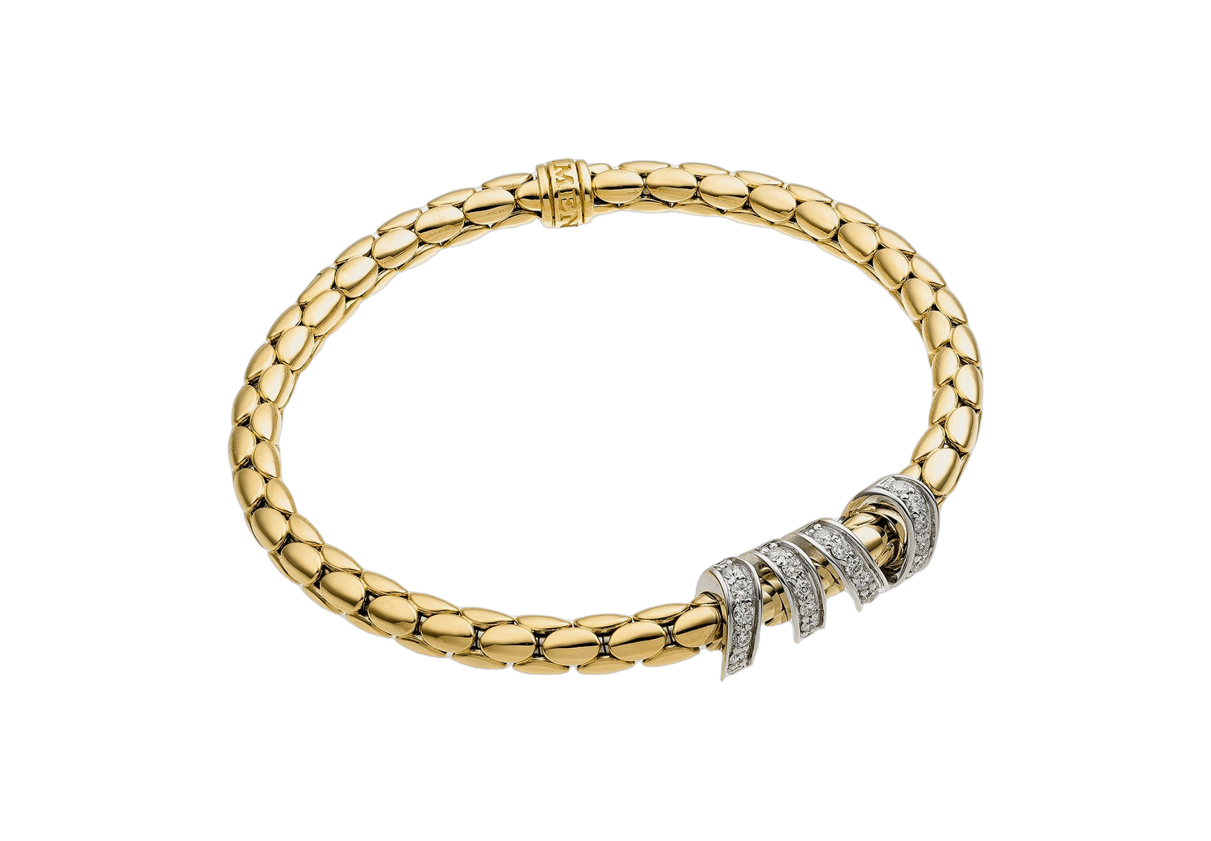 Chimento Stretch Spring Two-Tone Flexible Bracelet Chimento Stretch Spring Two-Tone Flexible Bracelet