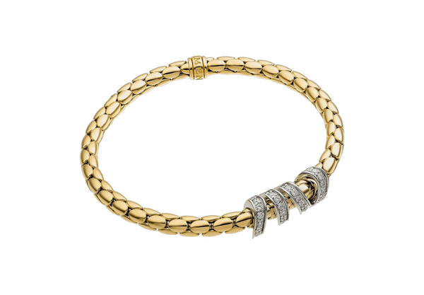 Chimento Stretch Spring Two-Tone Flexible Bracelet Chimento Stretch Spring Two-Tone Flexible Bracelet