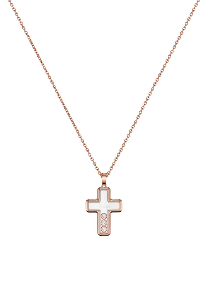 Chopard Happy Diamonds Cross Necklace with Pendant