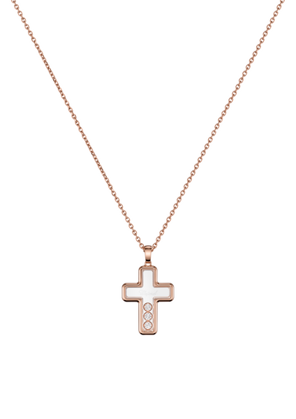 Chopard Happy Diamonds Cross Necklace with Pendant