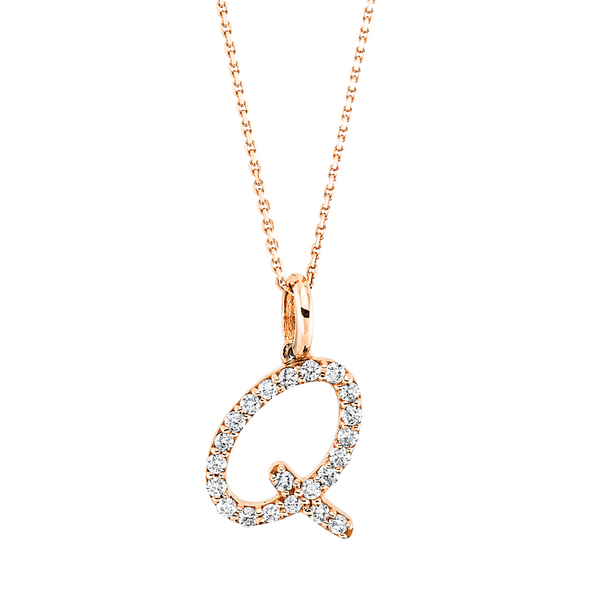 Brogle Selection Spirit gold chain with letter pendant Q