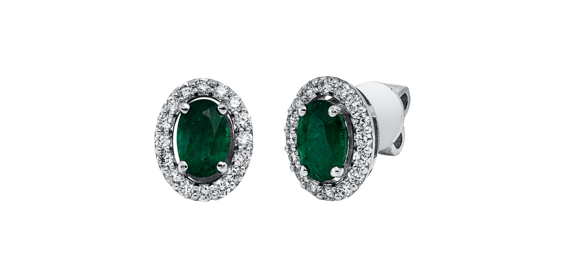 Brogle Classic emerald stud earrings Brogle Classic emerald stud earrings