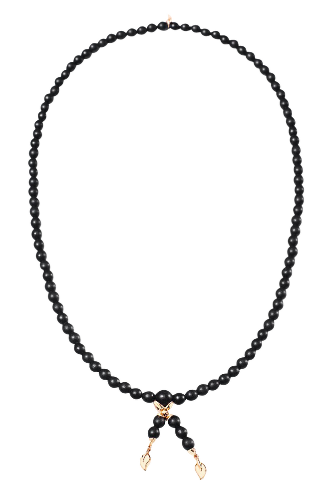 Tamara Comolli India Ebony Plain Ebenholz-Armband und Halskette