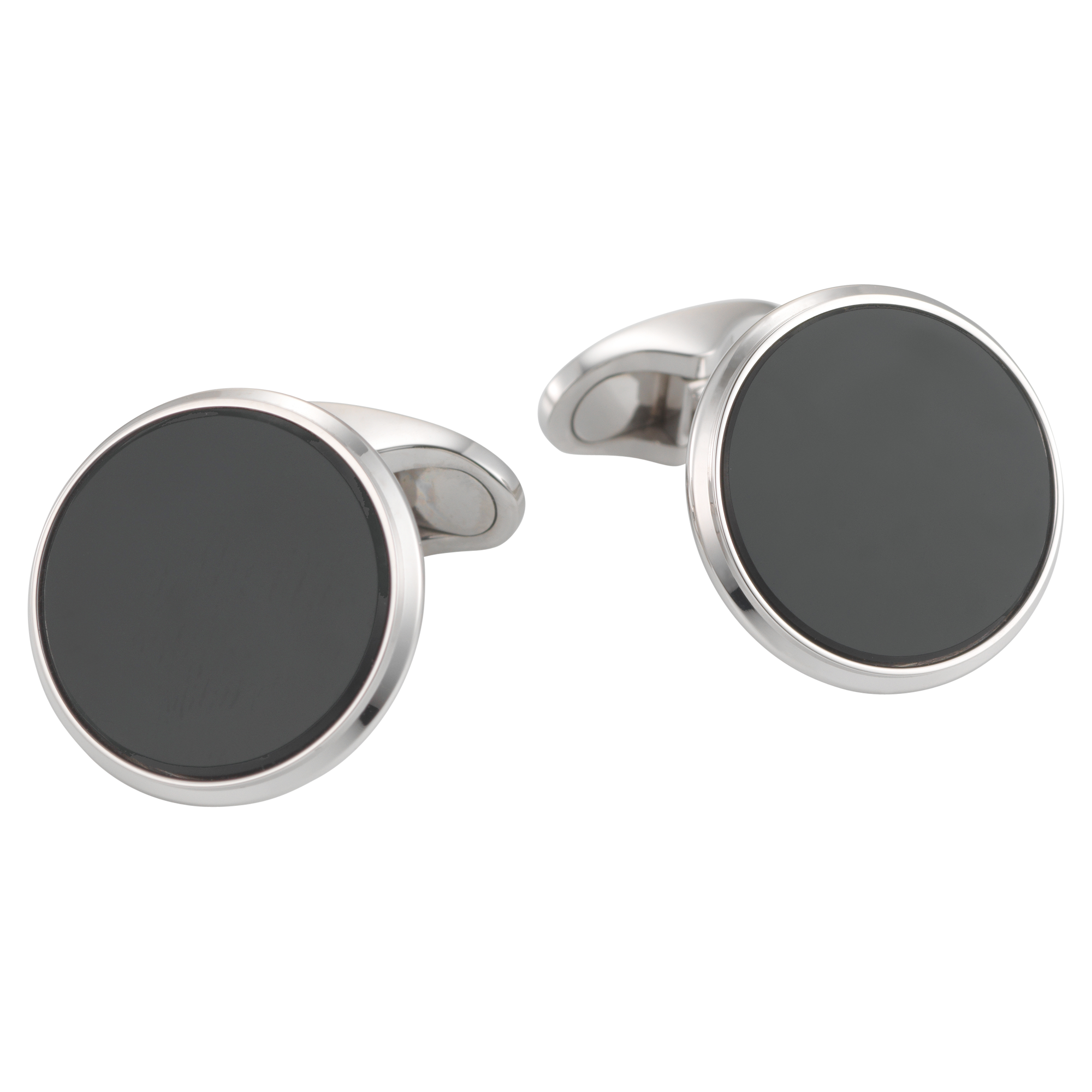 Brogle Classic Manschettenknöpfe mit Onyx Brogle Classic Manschettenknöpfe mit Onyx