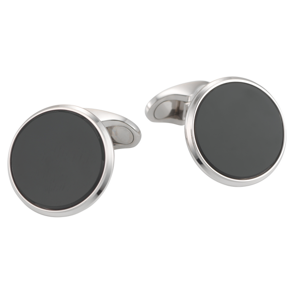 Brogle Classic Manschettenknöpfe mit Onyx Brogle Classic Manschettenknöpfe mit Onyx