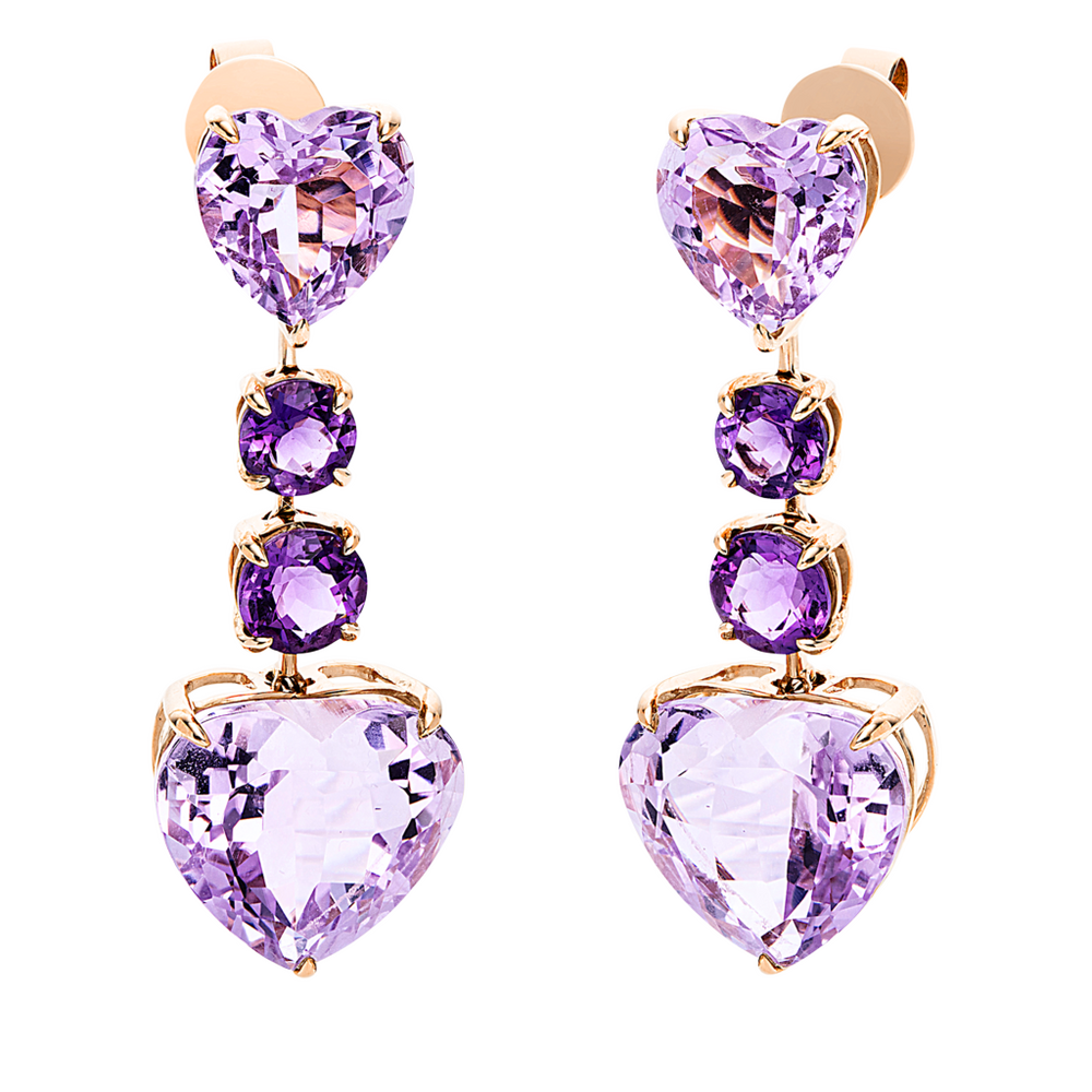 Brogle Selection Felicity stud earrings with amethysts