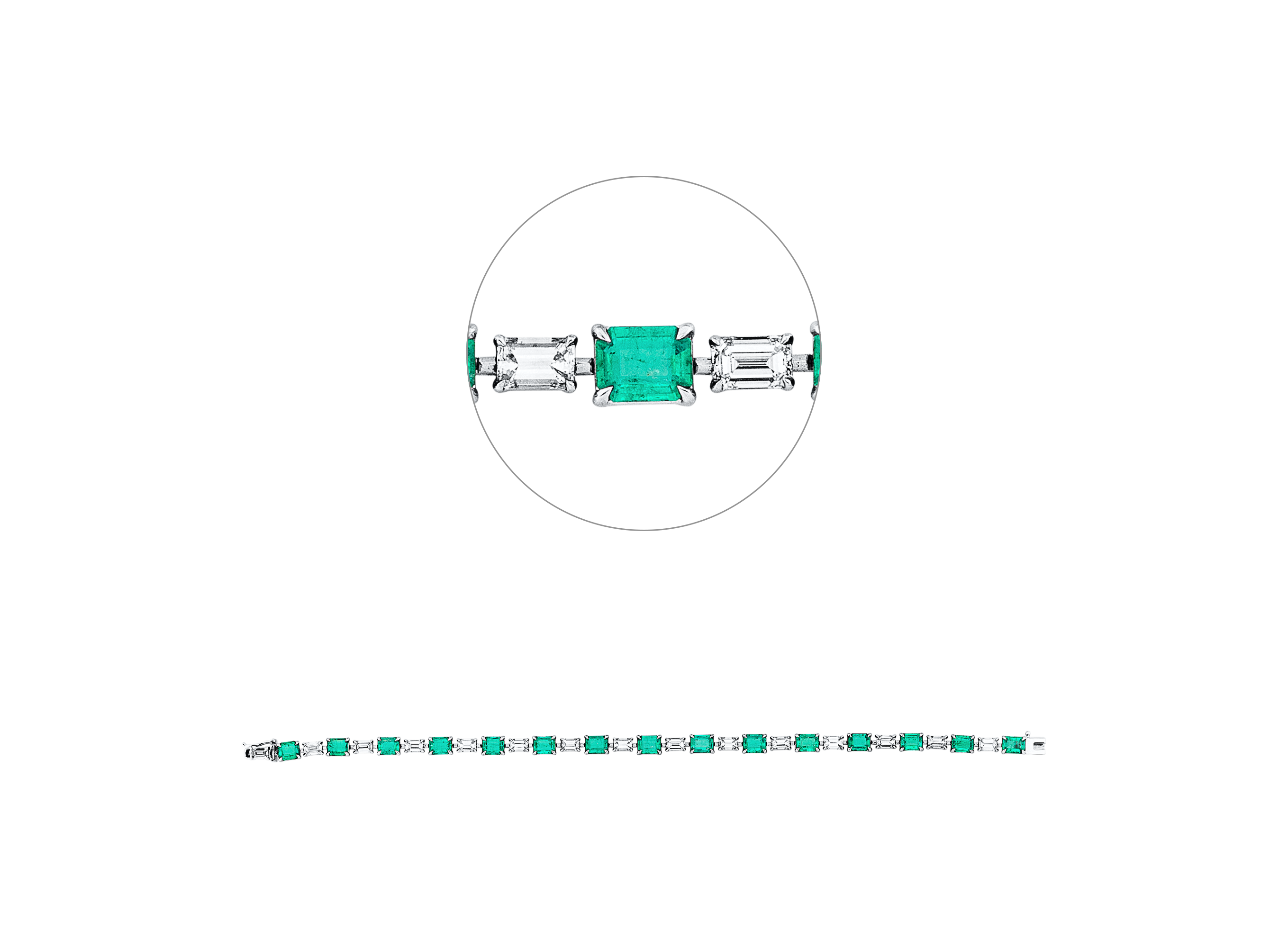Brogle Selection emerald bracelet Brogle Selection emerald bracelet