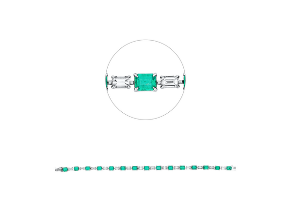 Brogle Selection emerald bracelet Brogle Selection emerald bracelet