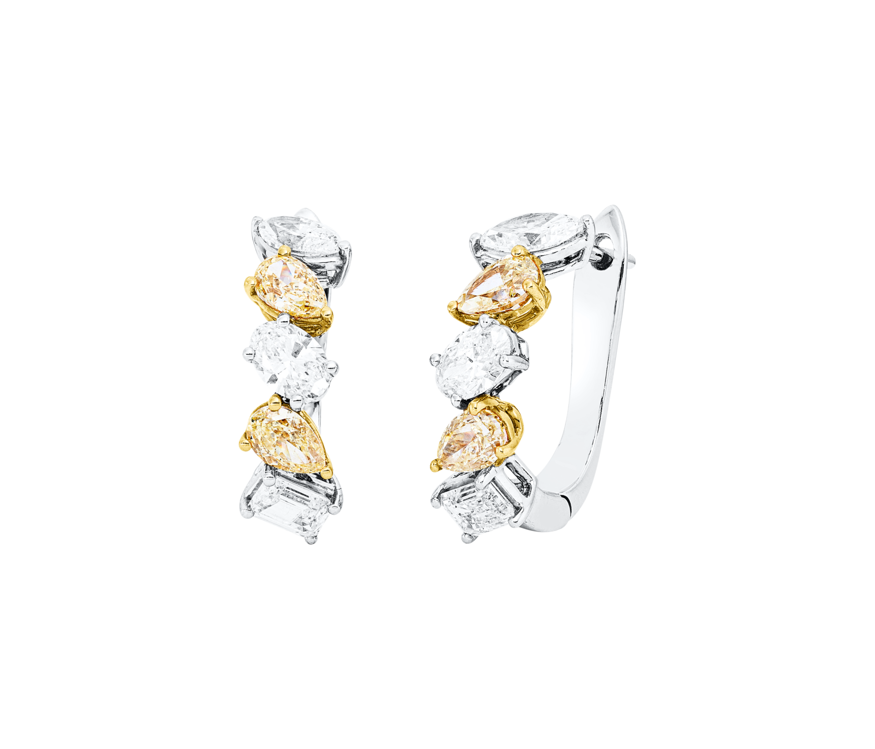 Brogle Selection Bicolor Diamantcreolen