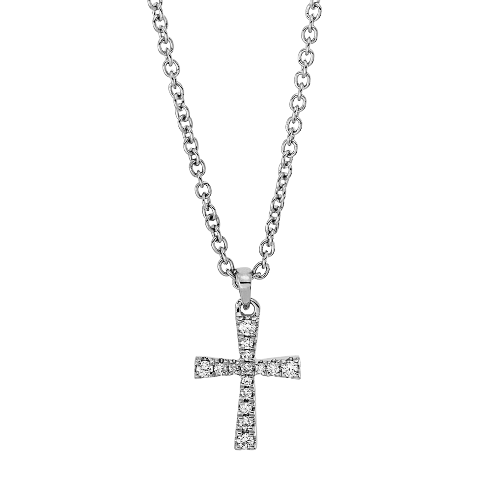 Brogle Classic Kette mit Diamantkreuz Brogle Classic Kette mit Diamantkreuz