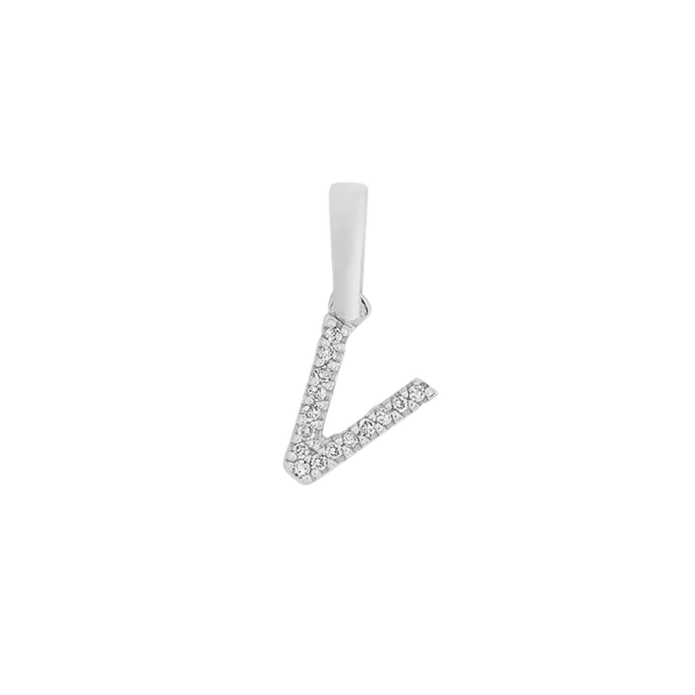 Brogle Classic Buchstabenanhänger V mit Diamanten