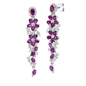 Brogle Selection Royal stud earrings with rubies