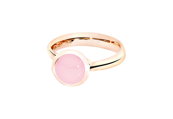 Tamara Comolli Bouton pinkfarbener Chalcedon S Ring