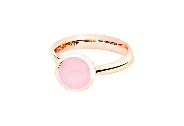 Tamara Comolli Bouton pinkfarbener Chalcedon S Ring Tamara Comolli Bouton pinkfarbener Chalcedon S Ring